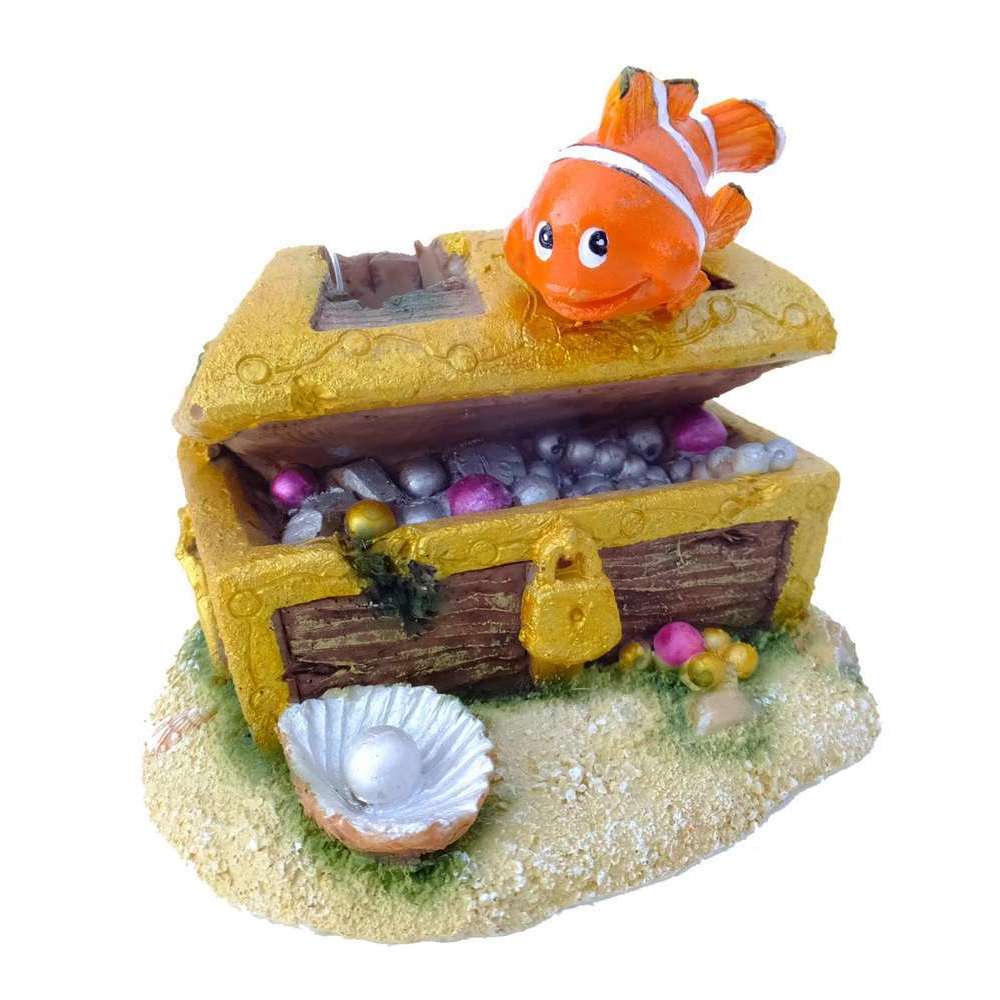Décoration d'aquarium, Poisson clown : L.4,5xl.3,5xH.4 cm