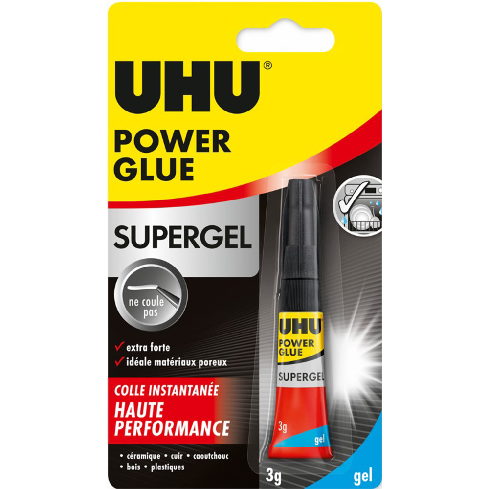 Colle Power Glue gel, le tube de 3g