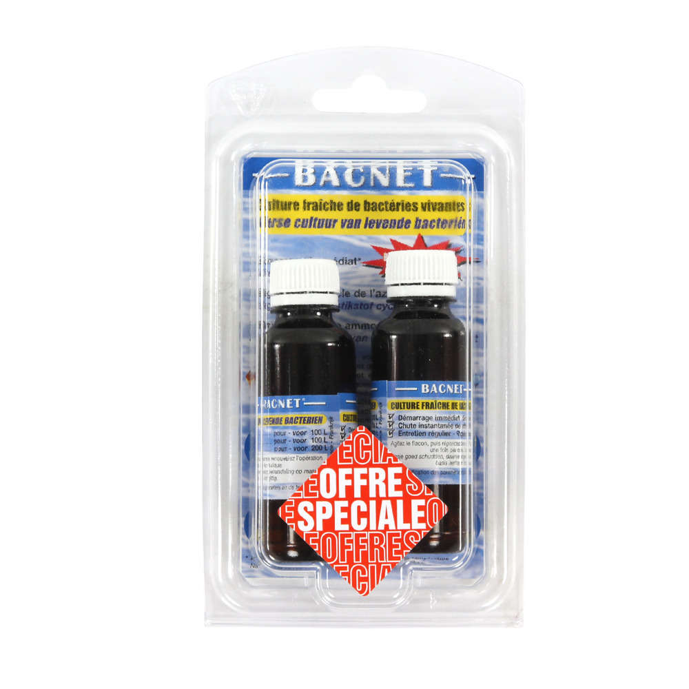 Lot de 2 bacnet 27 ml pour aquarium