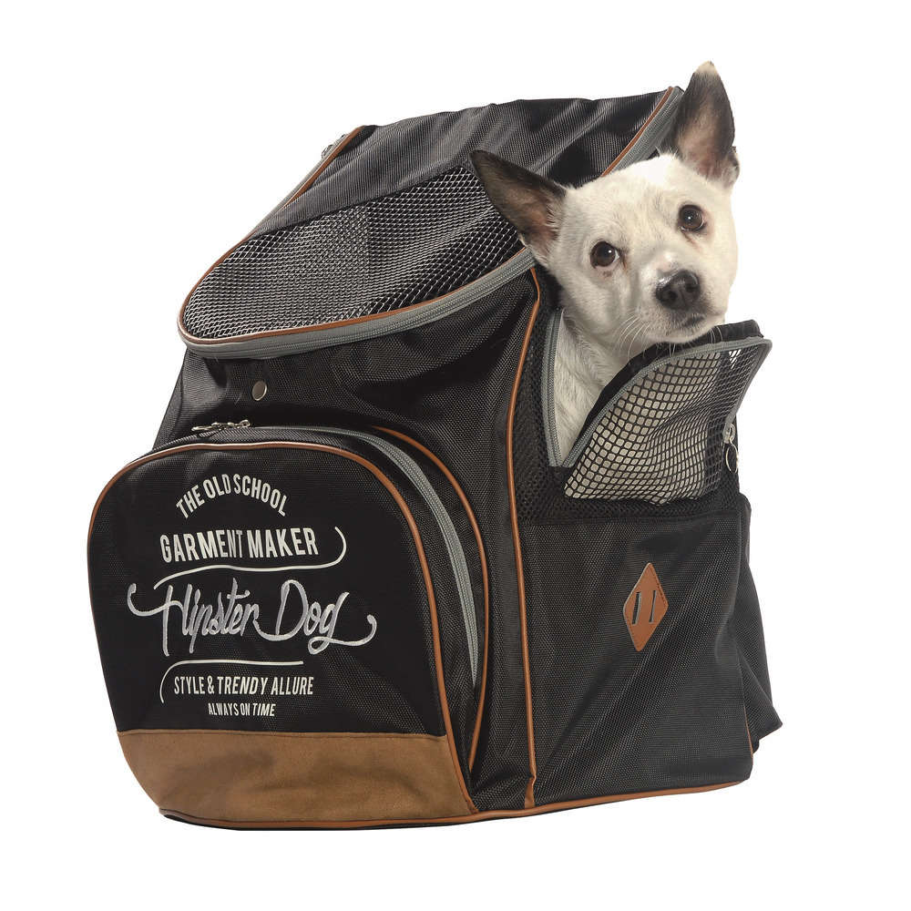 Sac a dos transport Pack pour chien chat noir Taille M L33xl26xH44 cm Bobby Truffaut