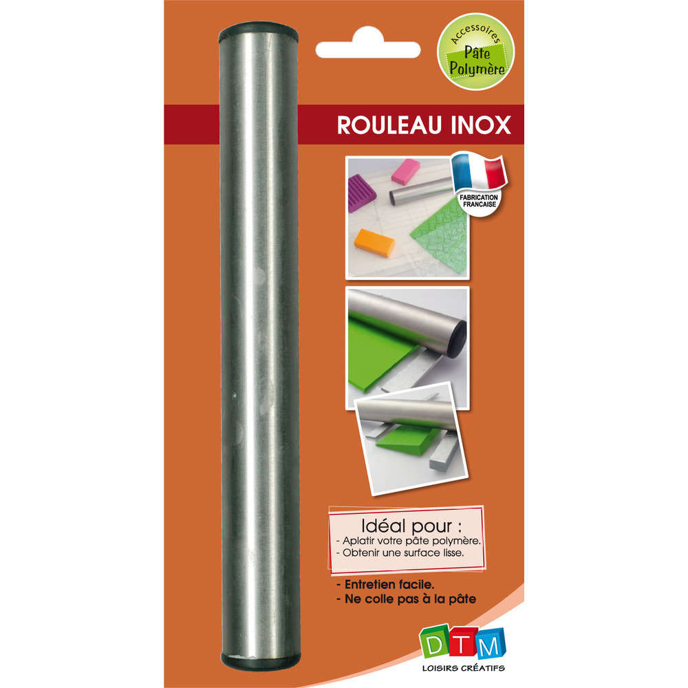 Rouleau Fimo, en Inox