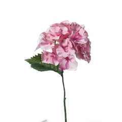 Tige artificielle, en polyéthylène: Hydrangea Pick, rose 28cm