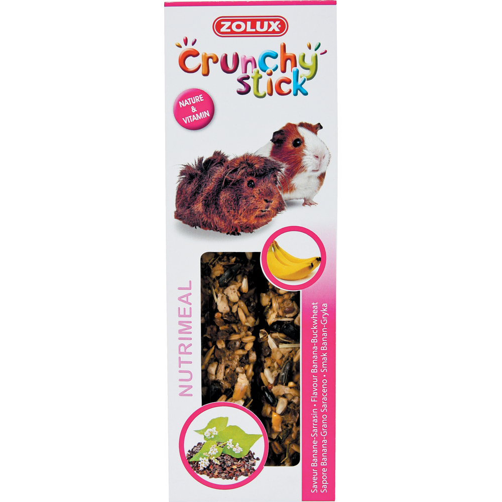 Baguette Crunchy Stick pour cochons d'inde : Banane et Sarrasin 115g
