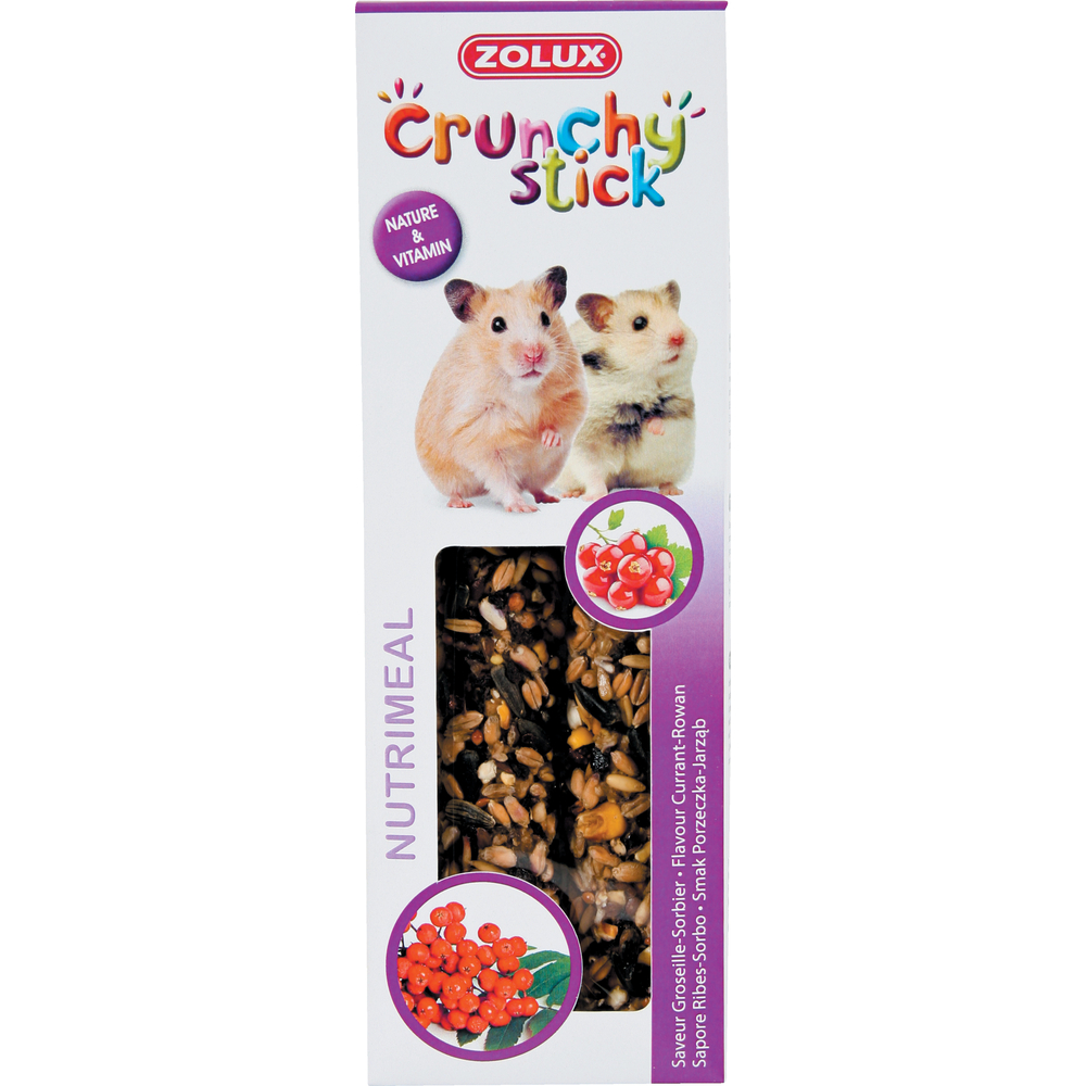 Baguette Crunchy Stick pour hamster : Groseille et Sorbier 115g