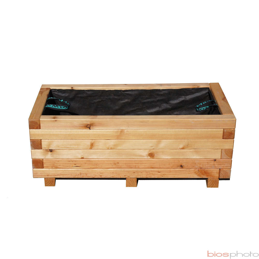 Bac en mélèze huilé L.80 x 40 x H.30cm