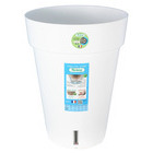 Pot Loft Haut Réserve H2O en polypropylène 100% recyclable Blanc H52cm