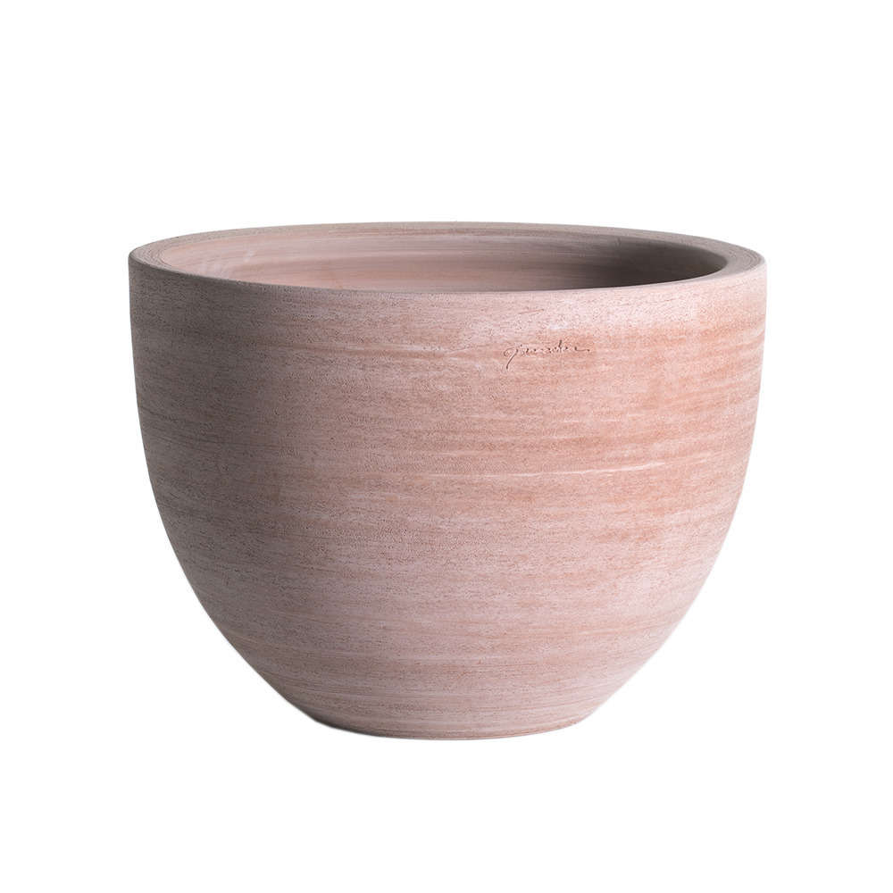 Cuvier bas Contemporain, en terre cuite Ø 25 x H. 18 cm