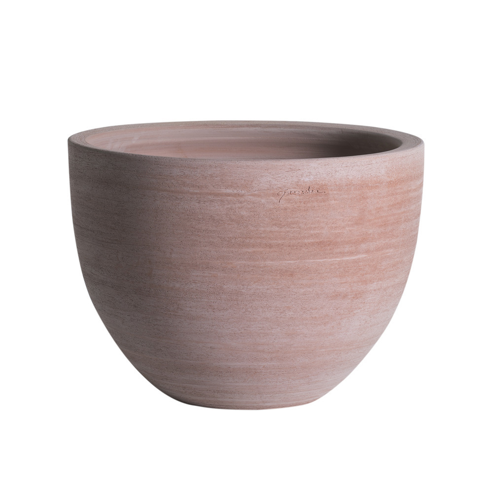 Cuvier bas Contemporain en terre cuite Ø 27 x H. 20cm