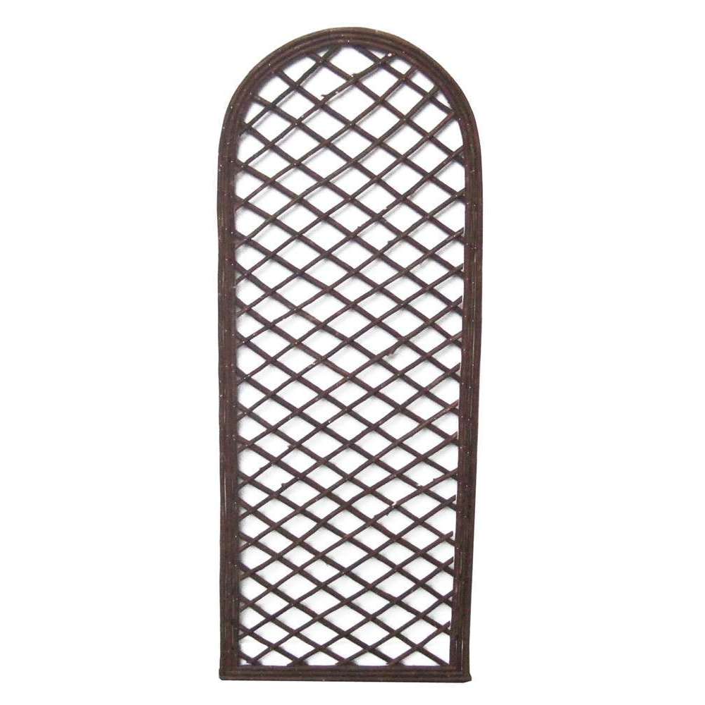 Treillis arrondi, en saule - l.45 x H.120 cm