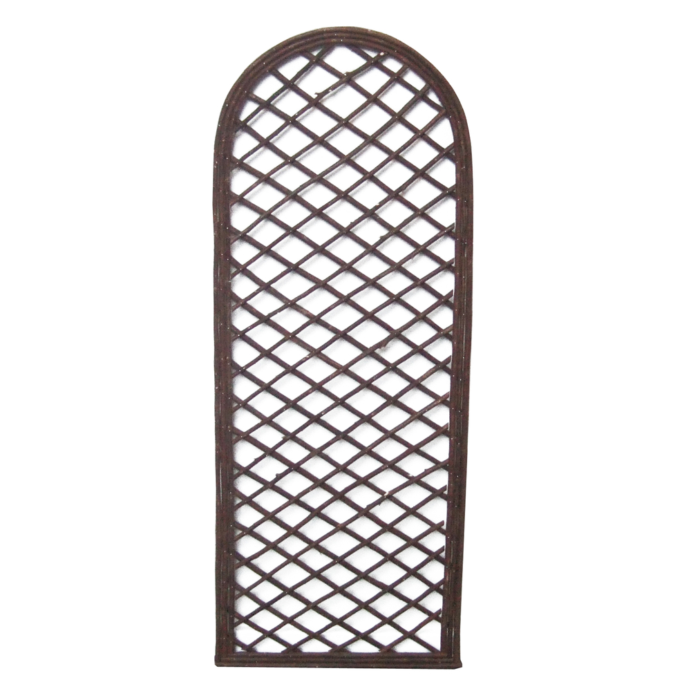 Treillis arrondi, en saule - l.60 x H.180 cm