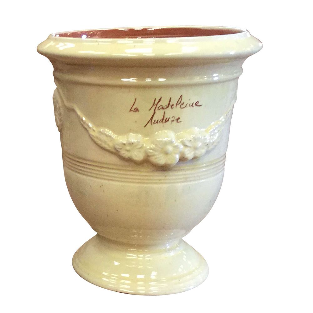 Vase Anduze Mini, ivoire Ø 17 x H. 22 cm