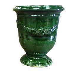 Vase Anduze Mini, vert Ø 28 x H. 32 cm
