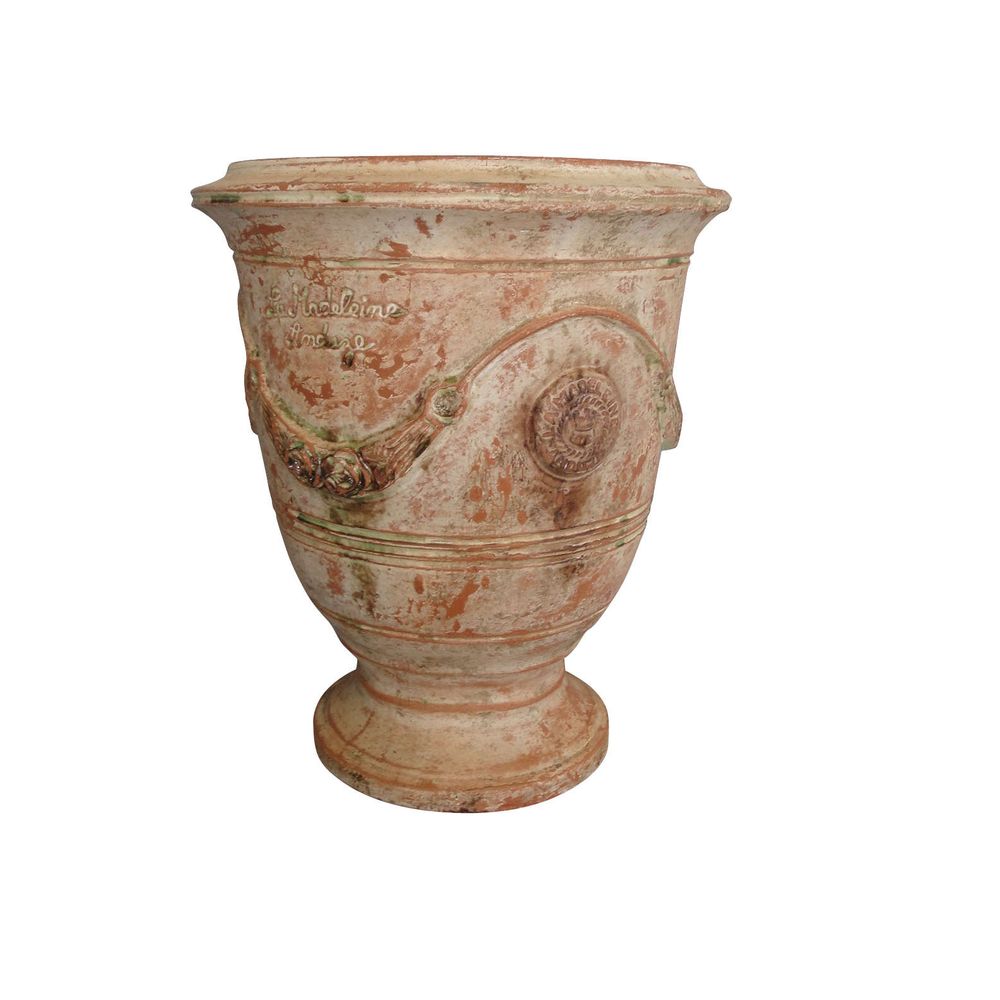 Vase Anduze Mini, patine ancienne Ø 38 x H. 43 cm