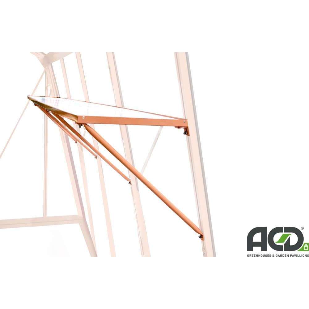 ÃtagÃšre avec fond: aluminium L.225xl.32cm