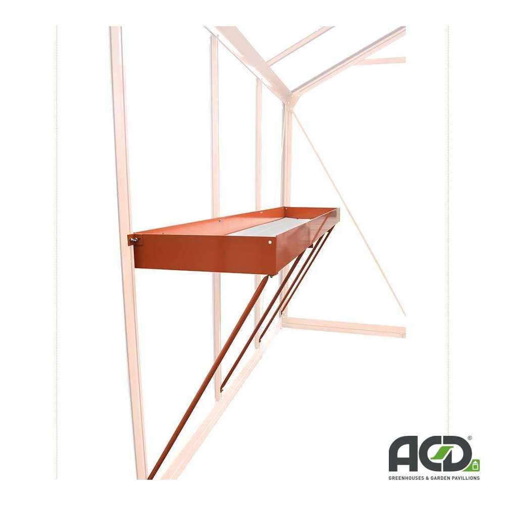 Table pour plantes: laquÃ©e L.217xl.42cm