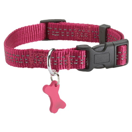 Collier Safe pour chien de couleur fushia et de taille 20