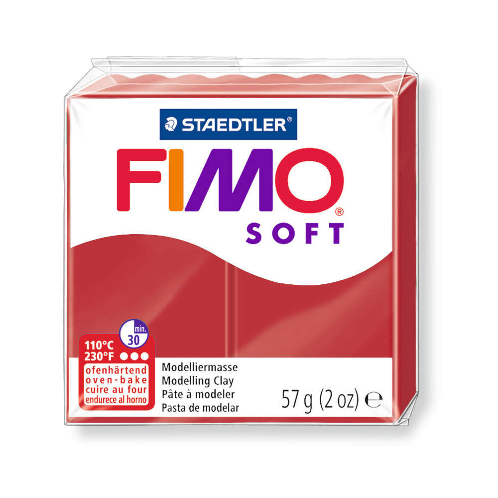 Pâte Fimo Soft, 57 g - Rouge noël