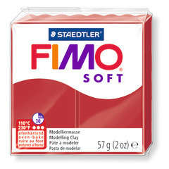 Pâte Fimo Soft, 57 g - Rouge noël