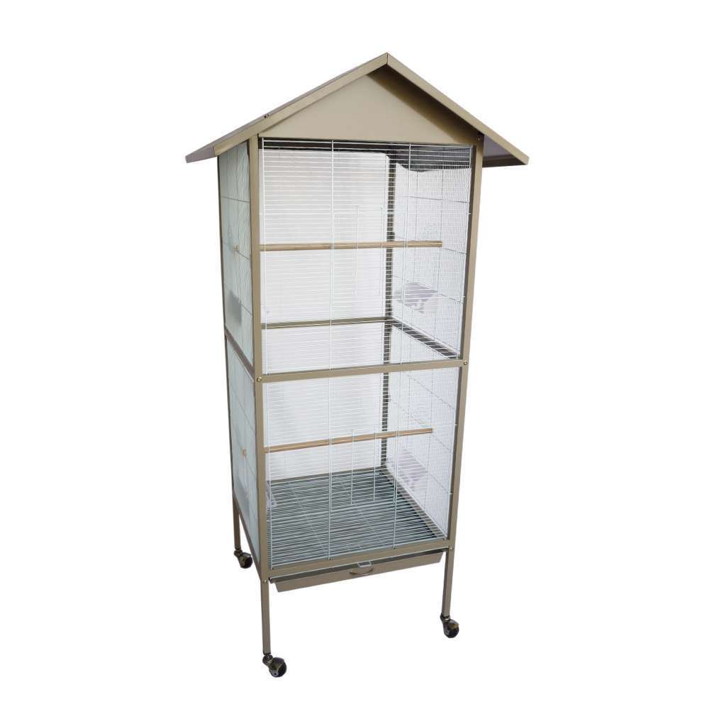 Volière Teresa : L78xl74x167 cm Beige