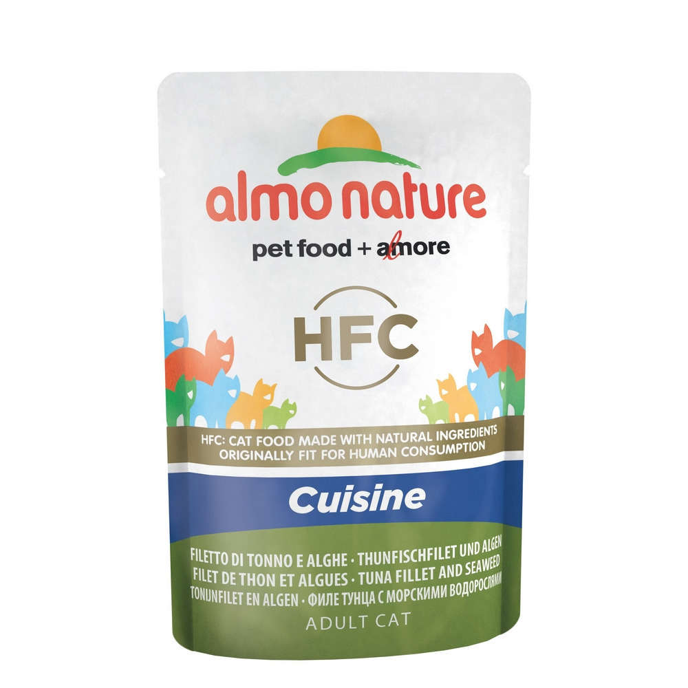 Pochon classic cuisine pour chat : filet de thon et algues 55 gr