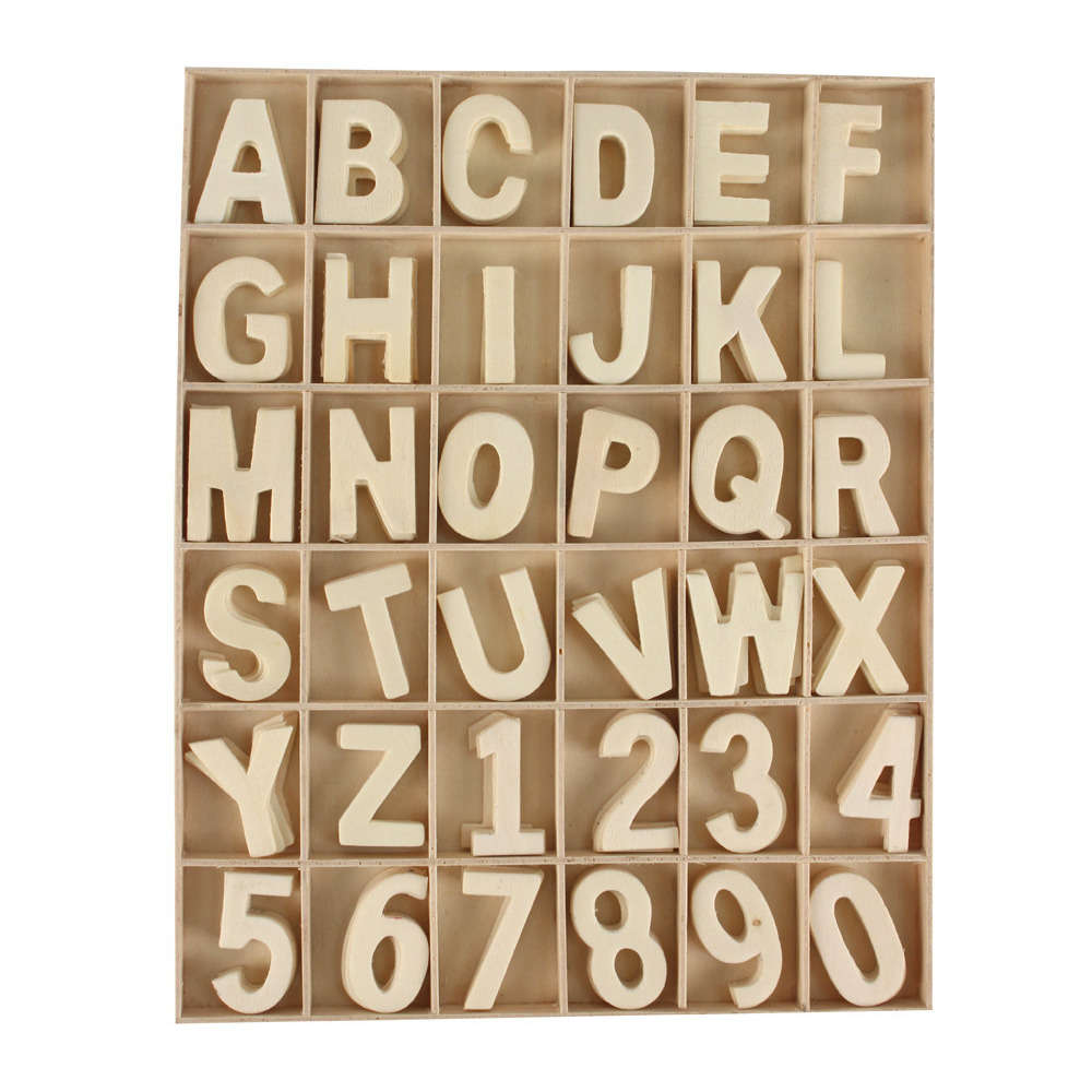 chiffres et lettres assortis en bois 3 a 3 5 cm truffaut