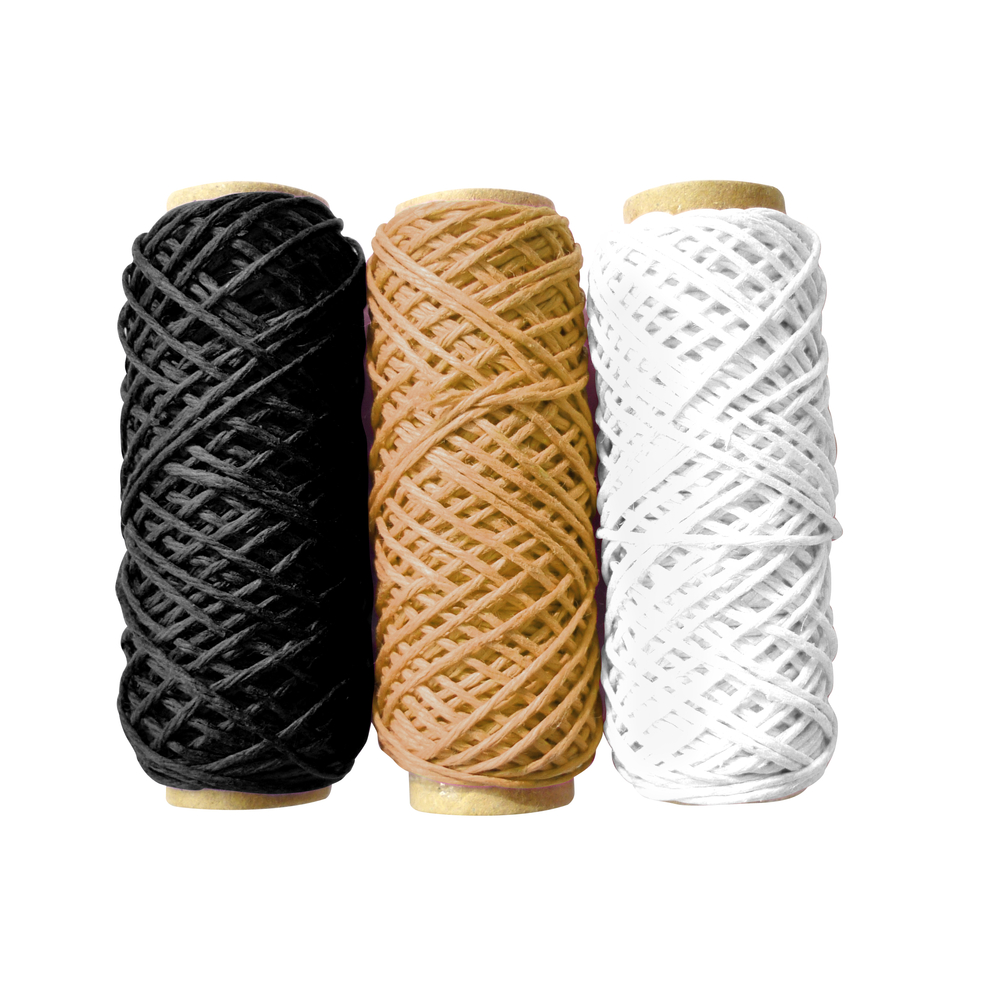 Bobines de chanvre, 3x20m - Naturel