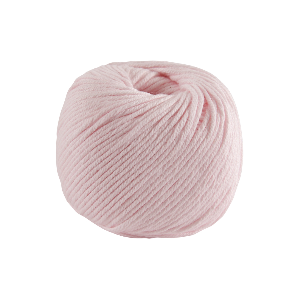 Pelote Natura coton rose pour aiguilles n°2,5-3,5/crochet n°3 - 50 g
