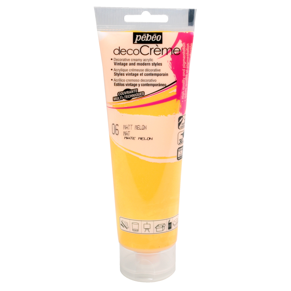 Peinture DecoCreme, 120ml - Melon