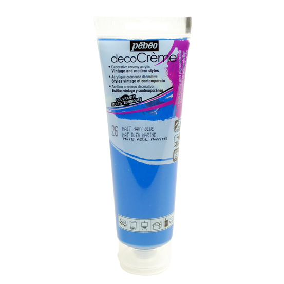 Peinture DecoCreme, 120ml - Bleu navy