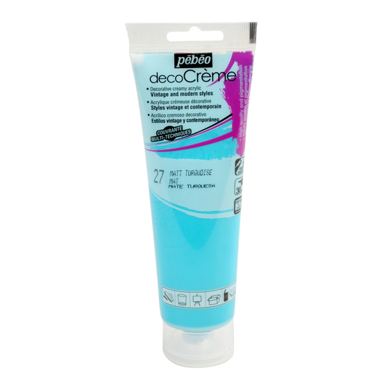Peinture DecoCreme, 120ml - Turquoise