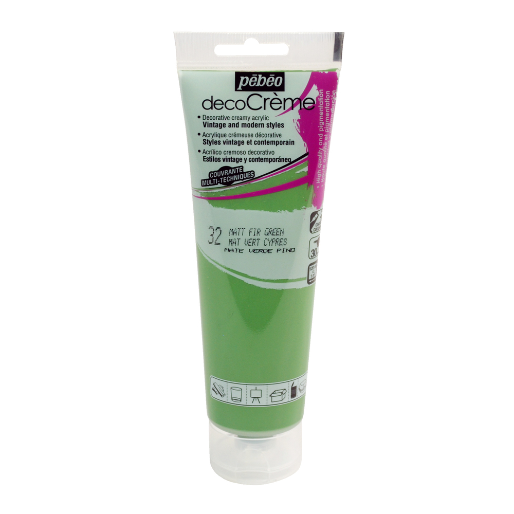 Peinture DecoCreme, 120ml - Vert cyprès