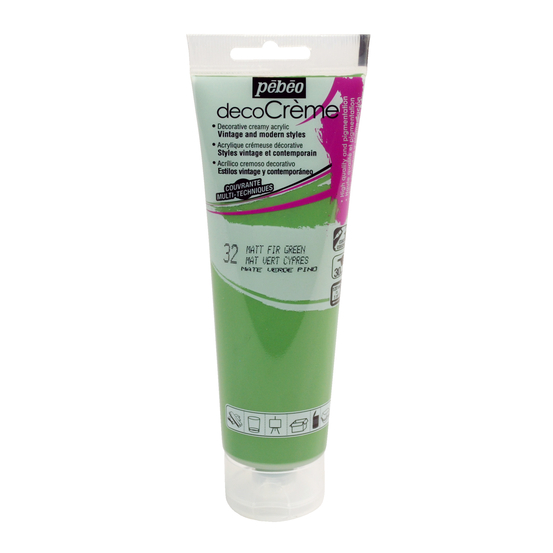 Peinture DecoCreme, 120ml - Vert cyprès