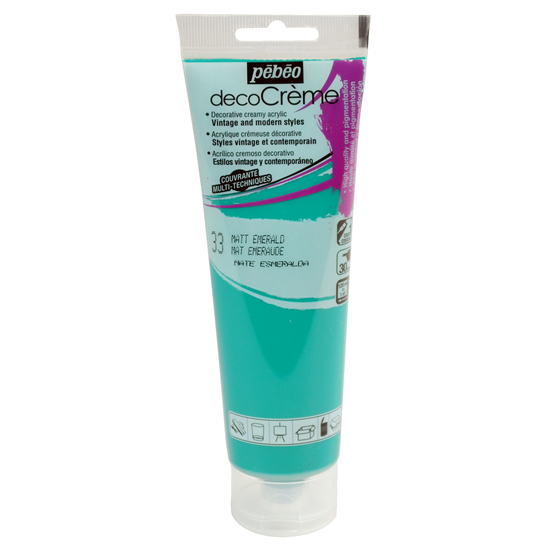 Peinture DecoCreme, 120ml - Emeraude