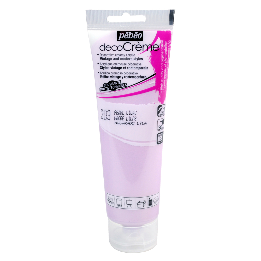 Peinture DecoCreme, 120ml - Nacré lilas