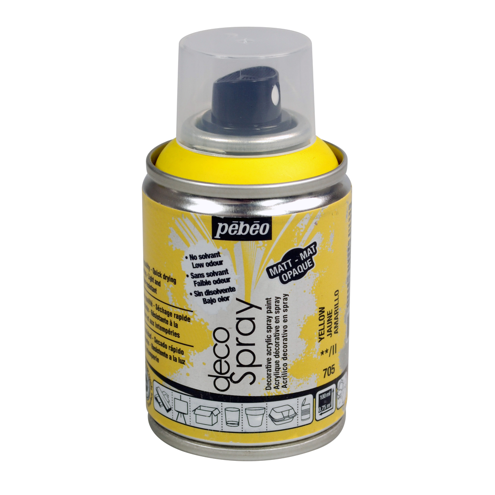 DecoSpray mat, 100ml - Jaune