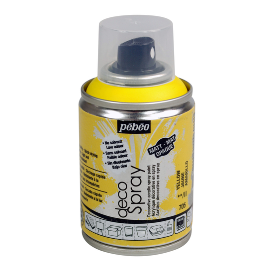 DecoSpray mat, 100ml - Jaune