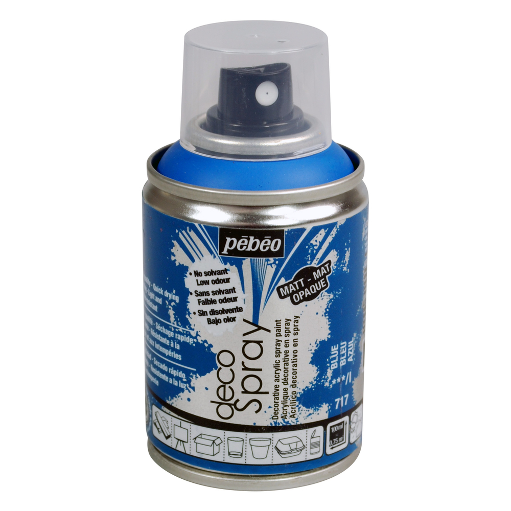 DecoSpray mat, 100ml - Bleu