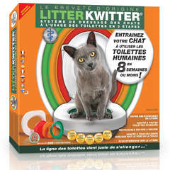 Système éducatif Litter Kwitter pour chat : L40,5xl39,6 cm