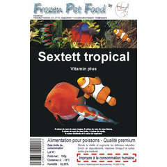 Alimentation Sexttet tropical pour poissons tropicaux : 100gr