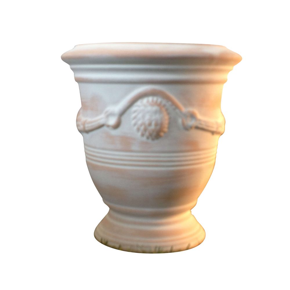 Vase Anduze Mini, cérusé naturel Ø 12 x H. 14 cm
