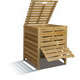 Composteur en bois avec trappe 800 L