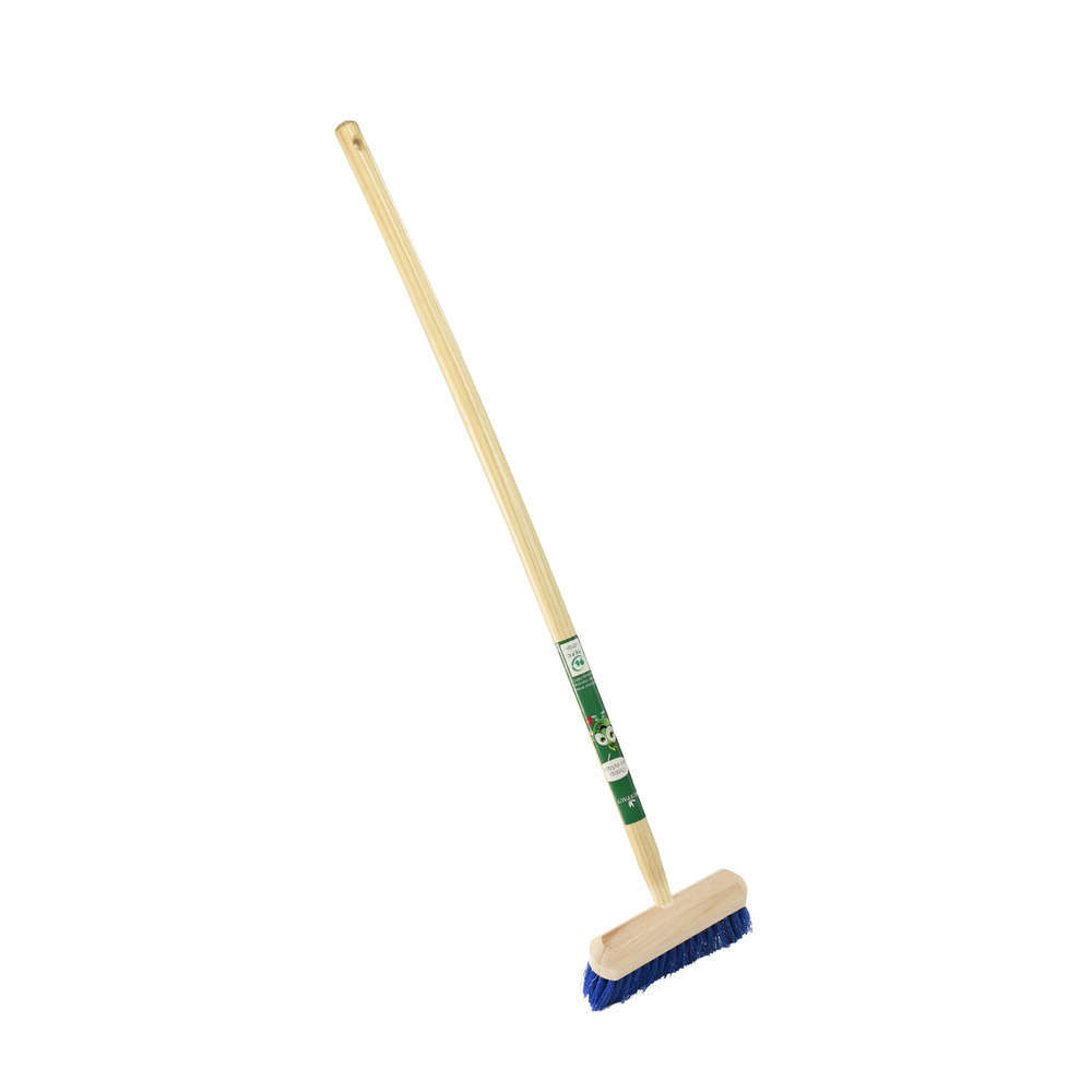 Balai de jardin emmanché pour enfant L80cm bleu