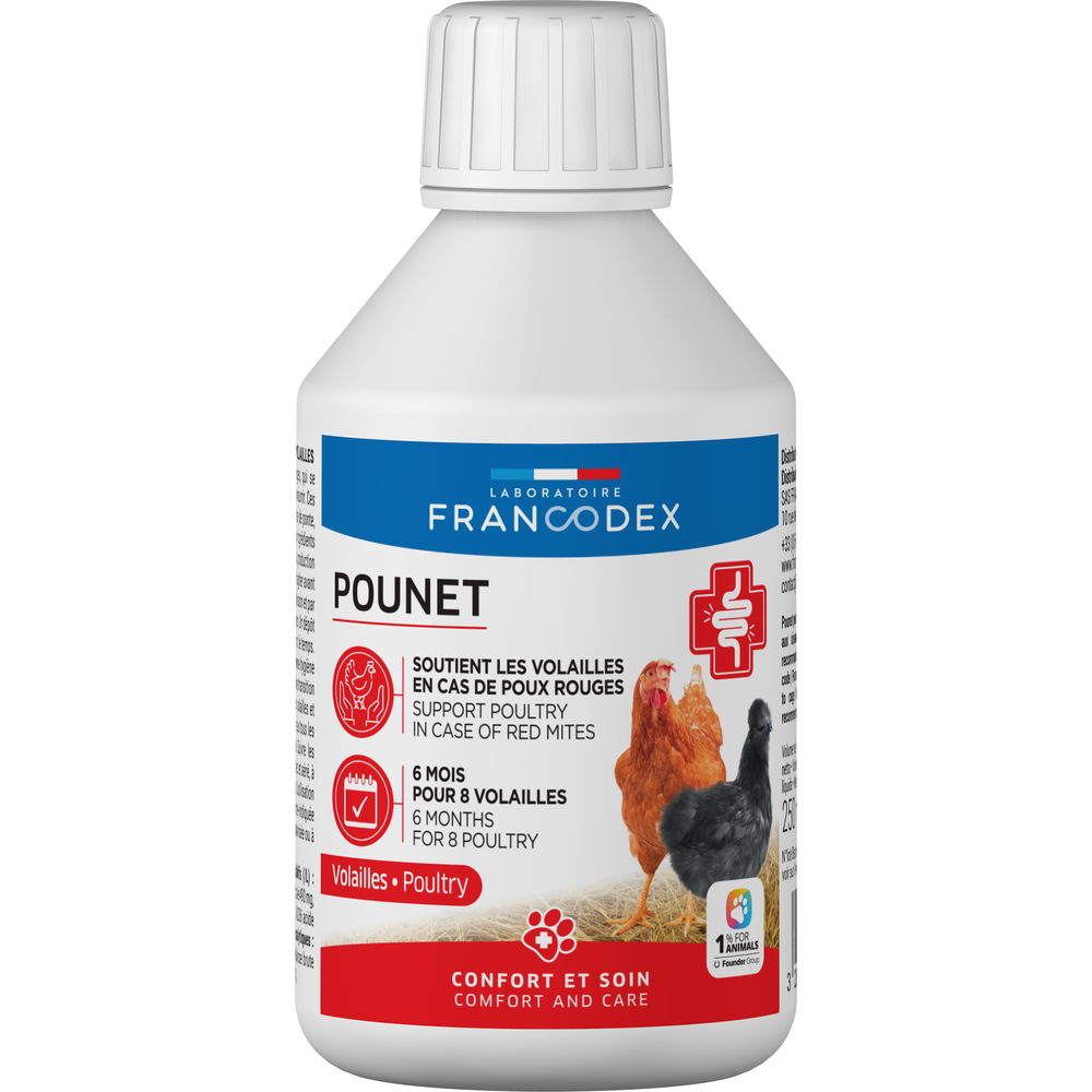 Aliment complémentaire liquide Pou Net pour volaille et poule pondeuse