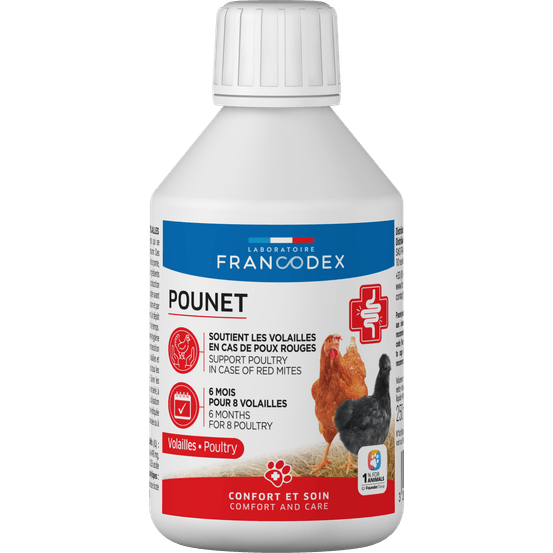 Aliment complémentaire liquide Pou Net pour volaille et poule pondeuse