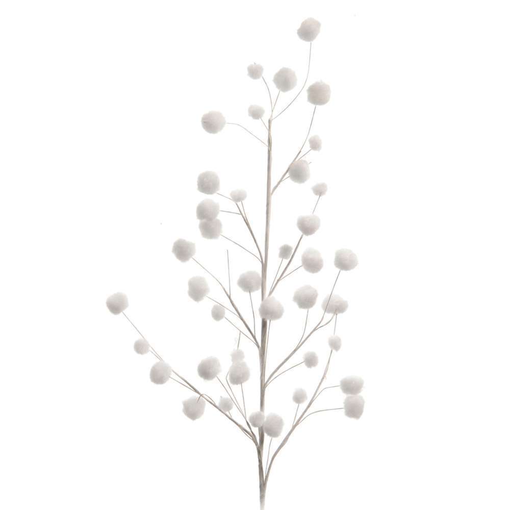 Branche boules neigeÂ : L.55xl.2xh.10cm