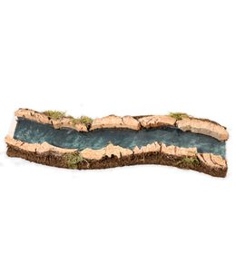 Décoration pour paysage de Noël : Bras de fleuve droit 30x6x3cm