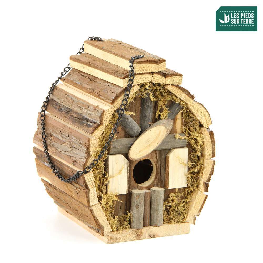 Nichoir Oscar pour oiseau : Bois