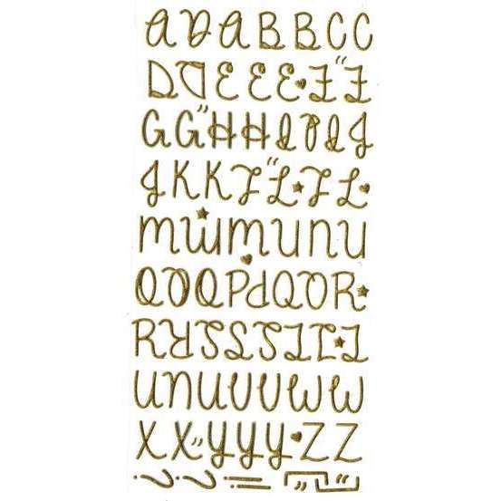 Alphabet glitter puffy, or