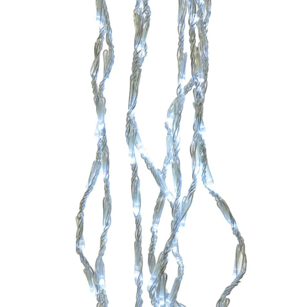 Rideau cascade 320 LED exterieur 200cm blanc