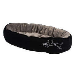 Coussin Jumping pour chat : taille M Noir